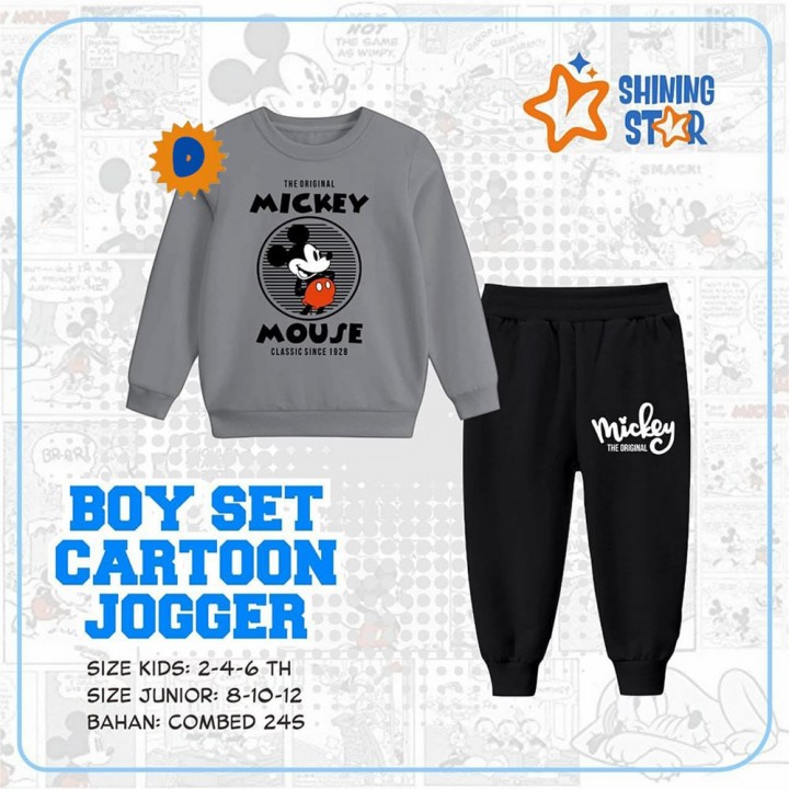 BOY SET CARTOON JOGGER BY SHINING STAR
