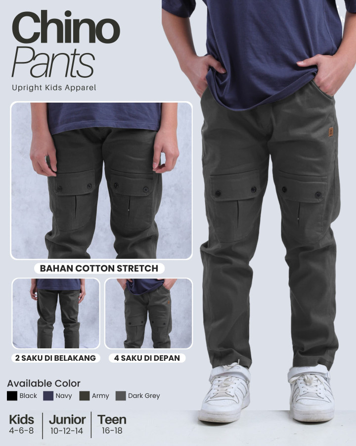 PO CHINO PANTS BY UPRIGHT KIDS 