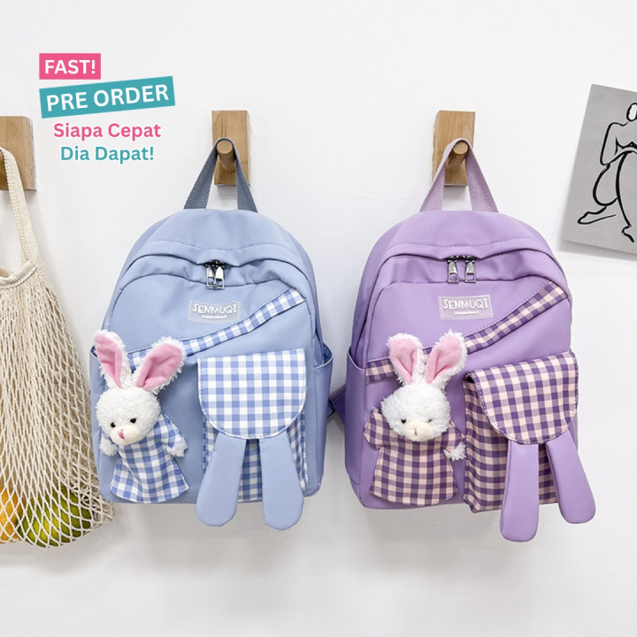 FAST PO BUNNY SQUARE BACKPACK