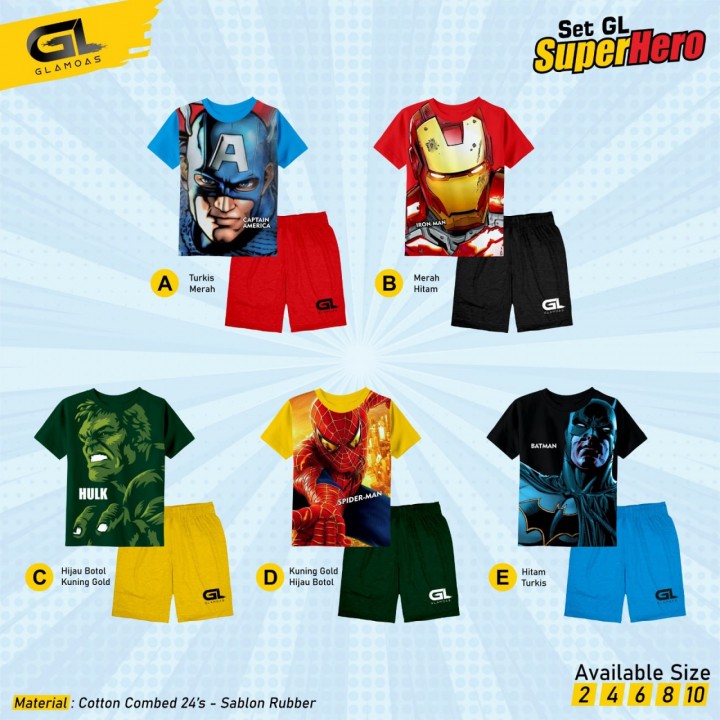 SET GL SUPERHERO BY GLAMOAS