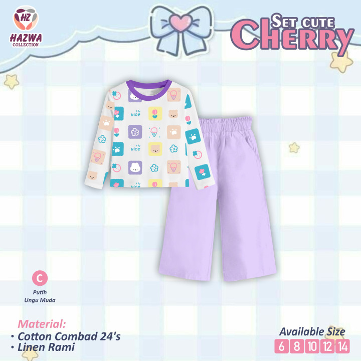PO SET CUTE CHERRY BY HAZWA