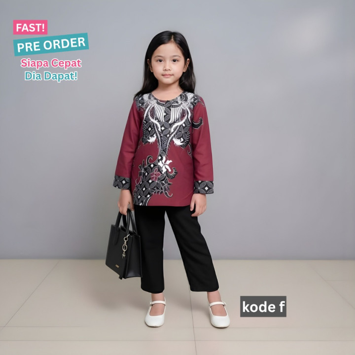 FAST PO ADEEVA BATIK ANAK PEREMPUAN