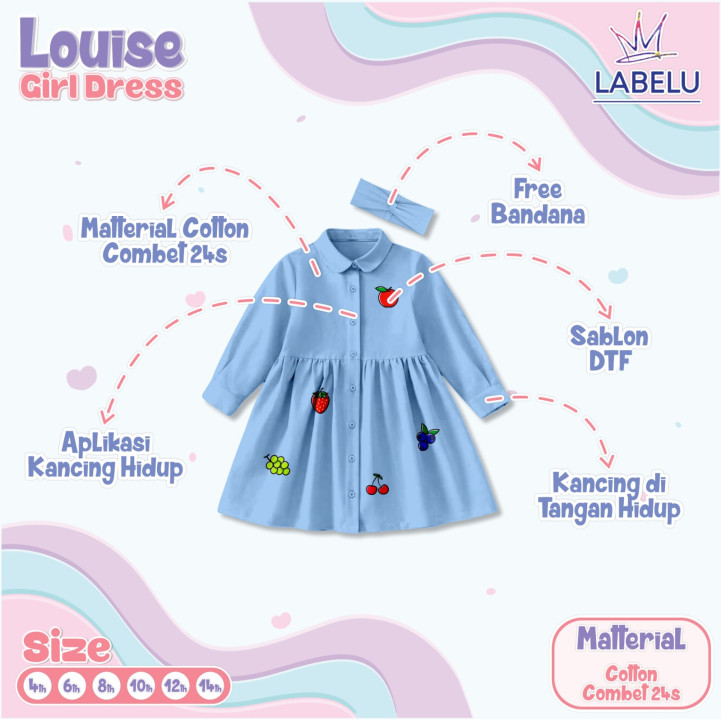 PO LOUISE GIRL DRESS BY LABELU