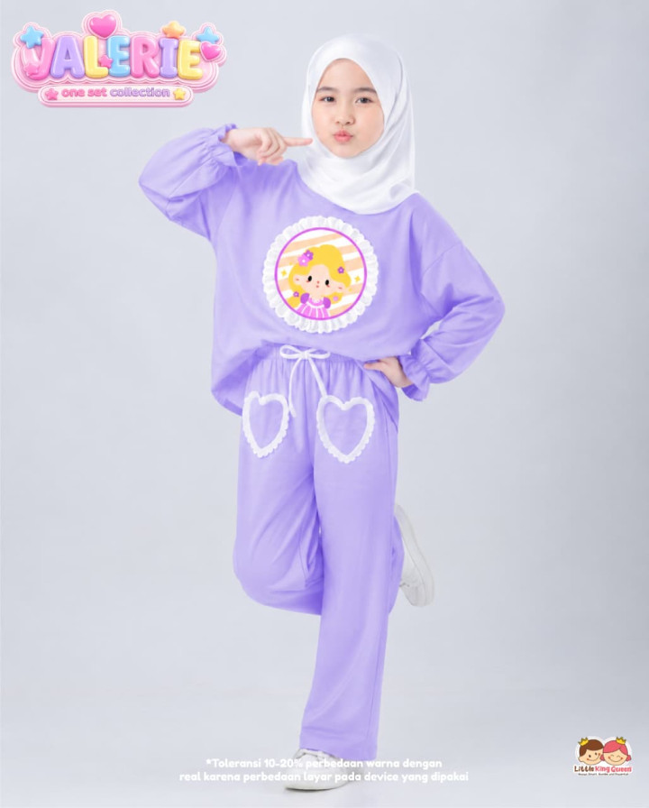 PO SET  VALERIE COLLECTION BY LITTLE KING QUEEN