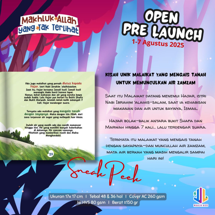 PO BUKU SERI MAKHLUK ALLAH YANG TAK TERLIHAT BY MAALIK KIDS