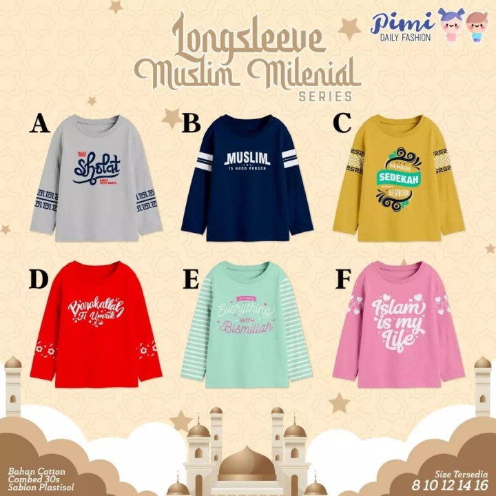 LONGSLEEVE MUSLIM MILENIAL BY PIMI DAILY FASHION