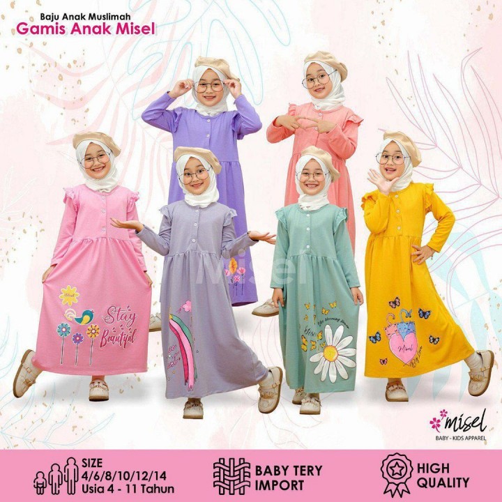 GAMIS ANAK MISEL BABY TERRY IMPORT