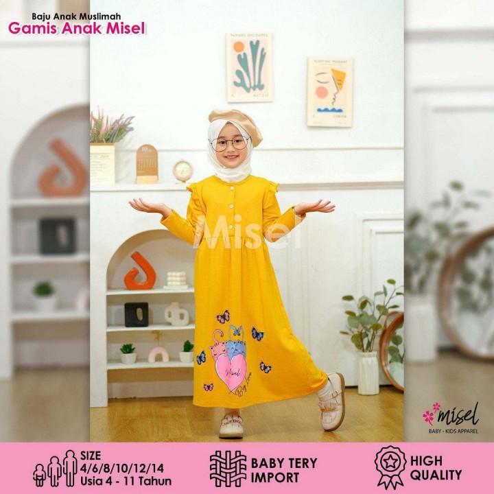 GAMIS ANAK MISEL BABY TERRY IMPORT