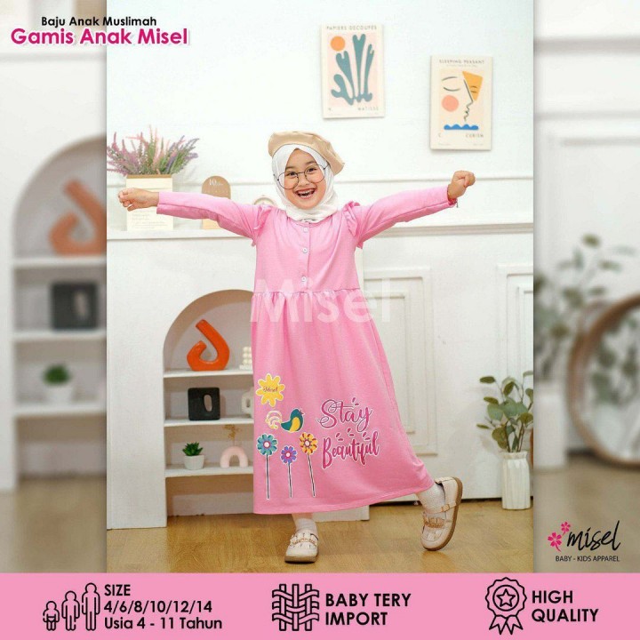 GAMIS ANAK MISEL BABY TERRY IMPORT