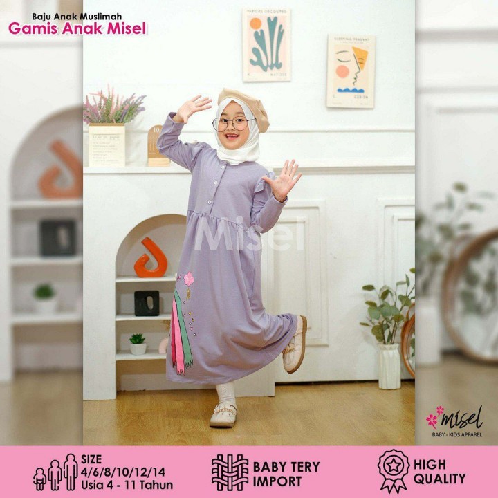 GAMIS ANAK MISEL BABY TERRY IMPORT