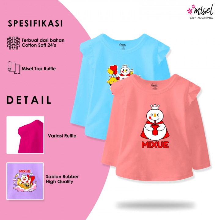 LONGSLEEVE RUFFLE MIXUE BY MISEL