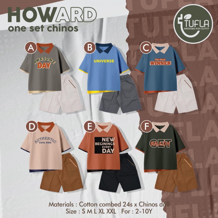 PO HOWARD ONE SET CHINOS BY TUFLA