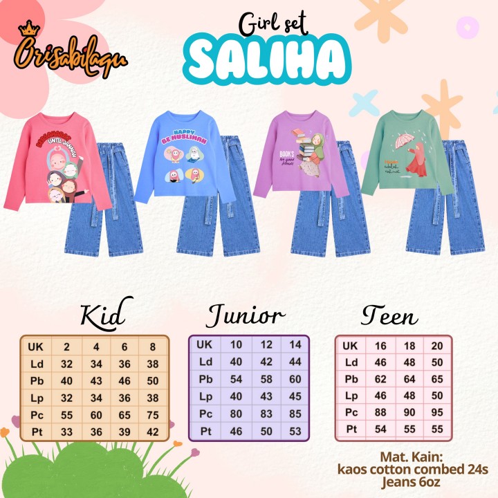 PO GIRL SET SALIHA (KIDS)  BY ORISABILAQU