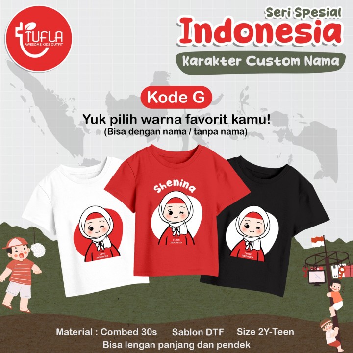 SABLON  SERI SPESIAL INDONESIA - KARAKTER CUSTOM NAMA