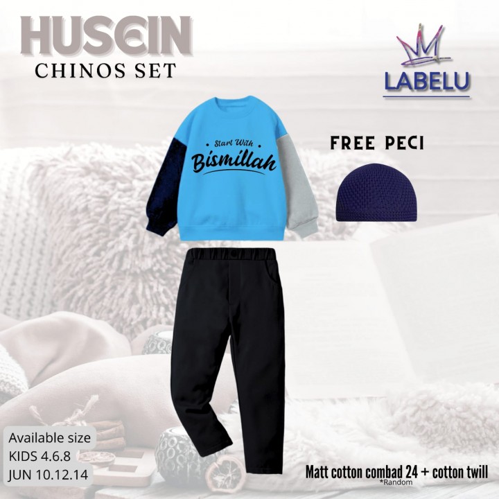 PO HUSEIN CHINOS SET (KIDS) BY LABELU