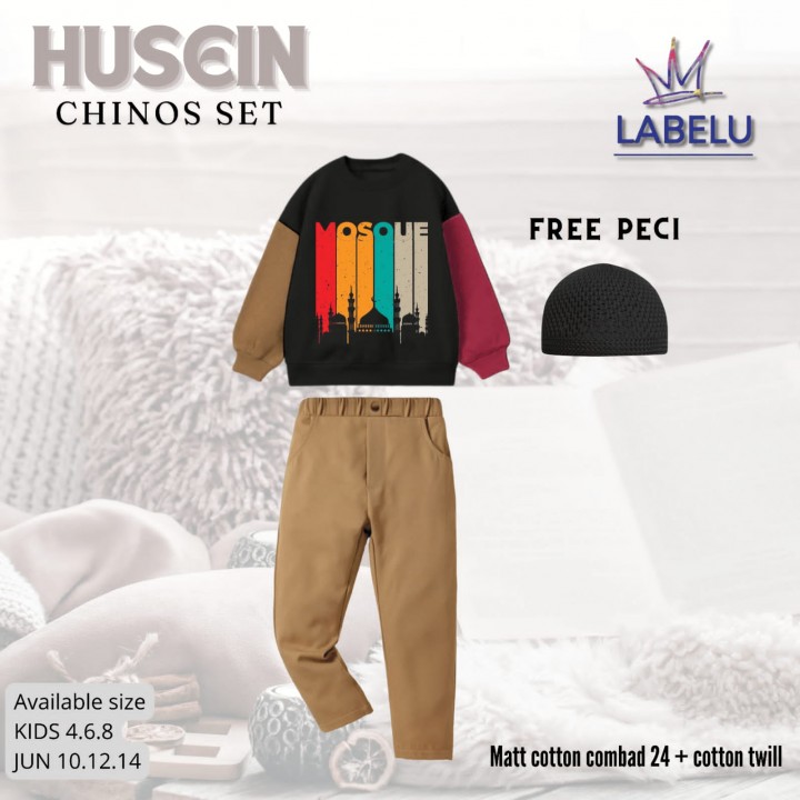 PO HUSEIN CHINOS SET (KIDS) BY LABELU