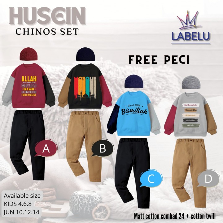 PO HUSEIN CHINOS SET (KIDS) BY LABELU