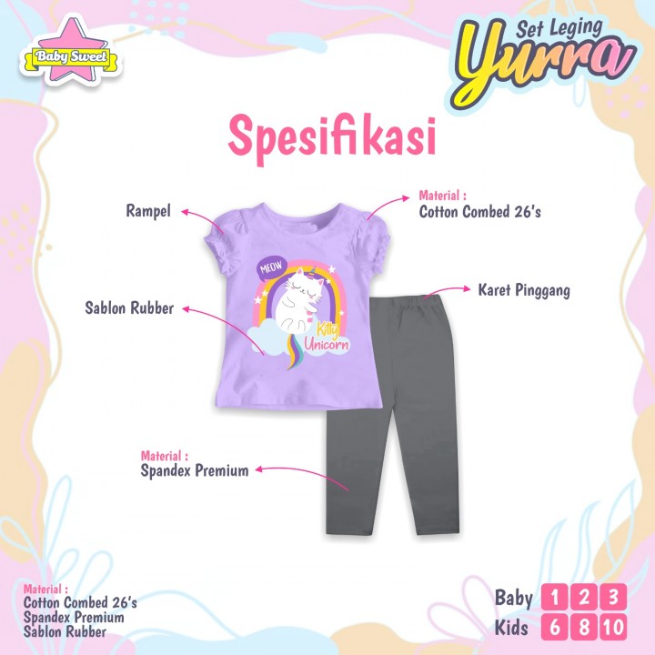 SET LEGING YURRA (BABY) BY BABY SWEET