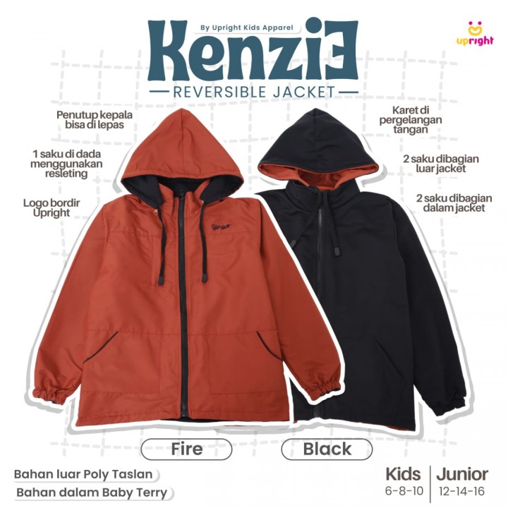 PO KENZIE REVERSIBLE JACKET BATCH 2 (KIDS) BY UPRIGHT KIDS