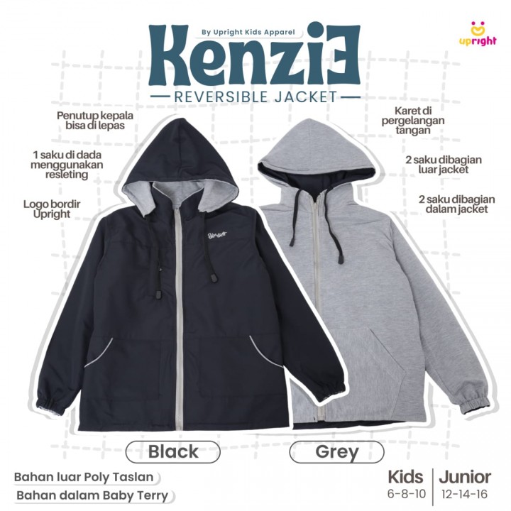 PO KENZIE REVERSIBLE JACKET BATCH 2 (JUN & ADULT) BY UPRIGHT KIDS