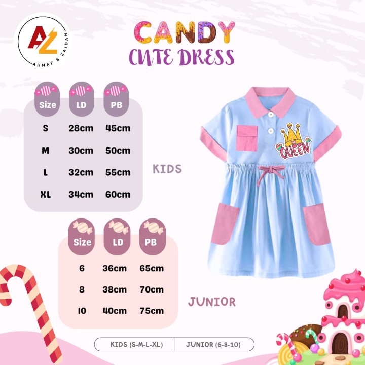 PO CANDY CUTE DRESS BY AHNAF&ZAIDAN;