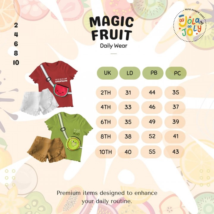 PO MAGIC FRUIT DAILY WEAR BY JOLA JOLY