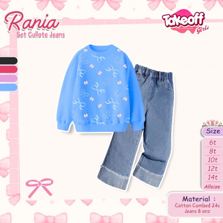 PO RANIA SET CULLOTE JEANS BY TAKE OFF