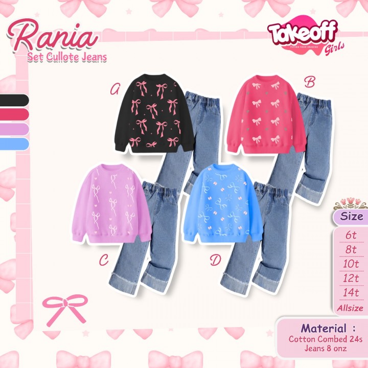 PO RANIA SET CULLOTE JEANS BY TAKE OFF