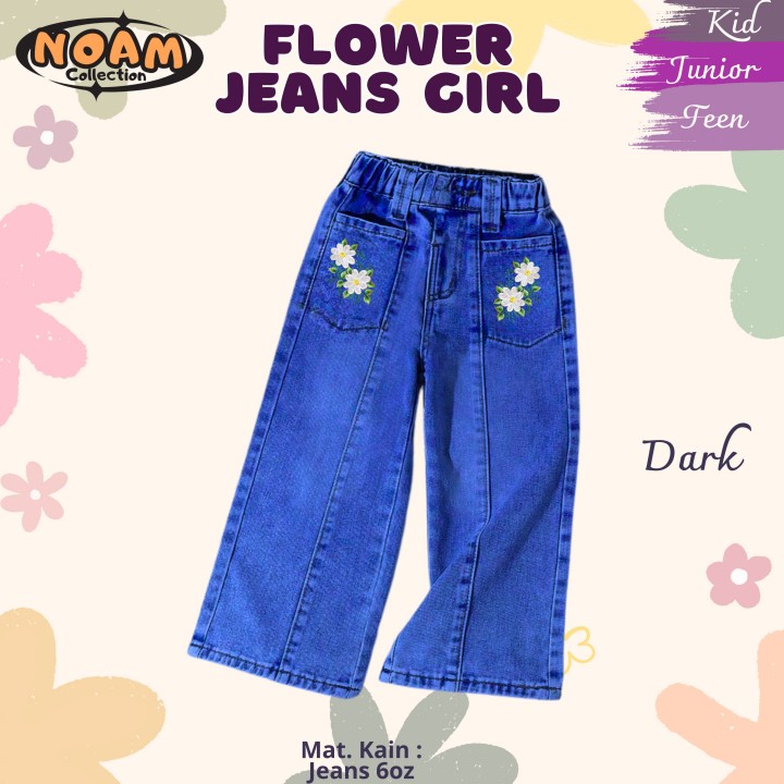 PO FLOWER JEANS GIRL BY NOAM