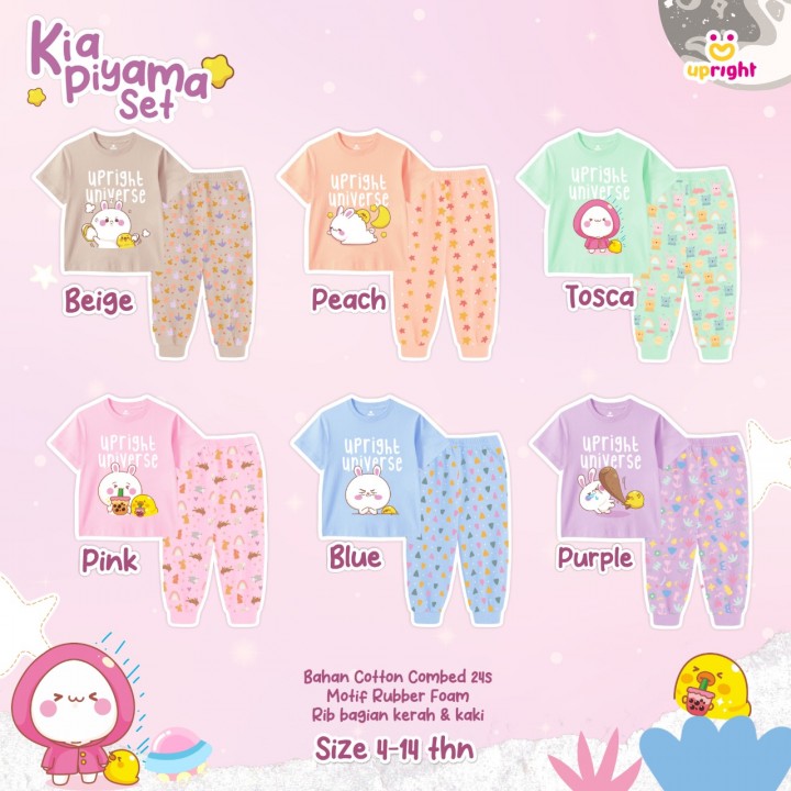 PO KIA PIYAMA SET (KIDS) BY UPRIGHT KIDS