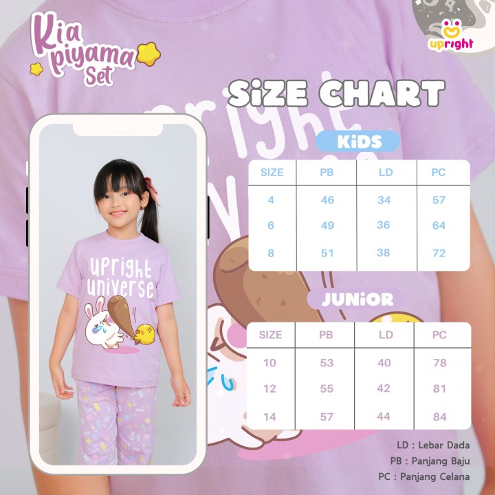 PO KIA PIYAMA SET (JUN) BY UPRIGHT KIDS