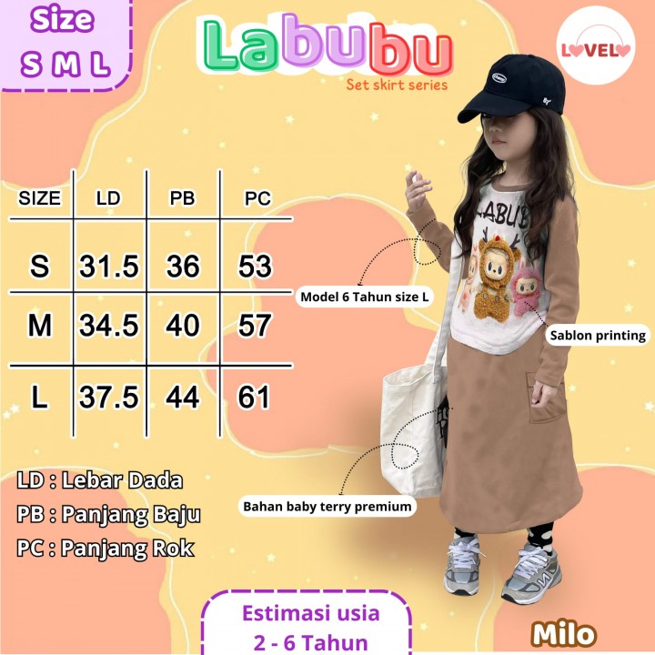 PO LABUBU SET SKIRT SERIES BY LOVELO