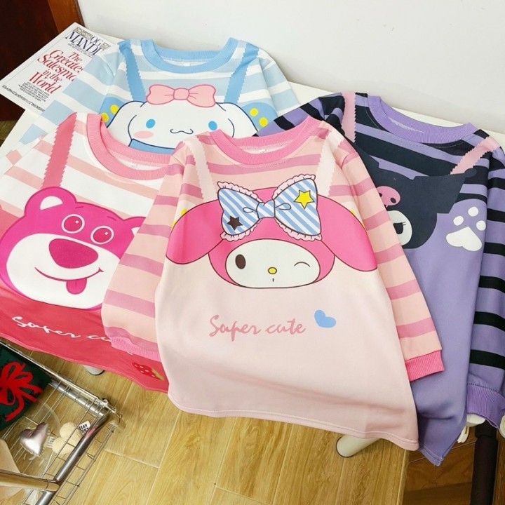 FAST PO SANRIO STRIPPED DRESS