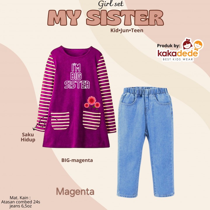 PO GIRL SET MY SISTER (KIDS) BY KAKADEDE