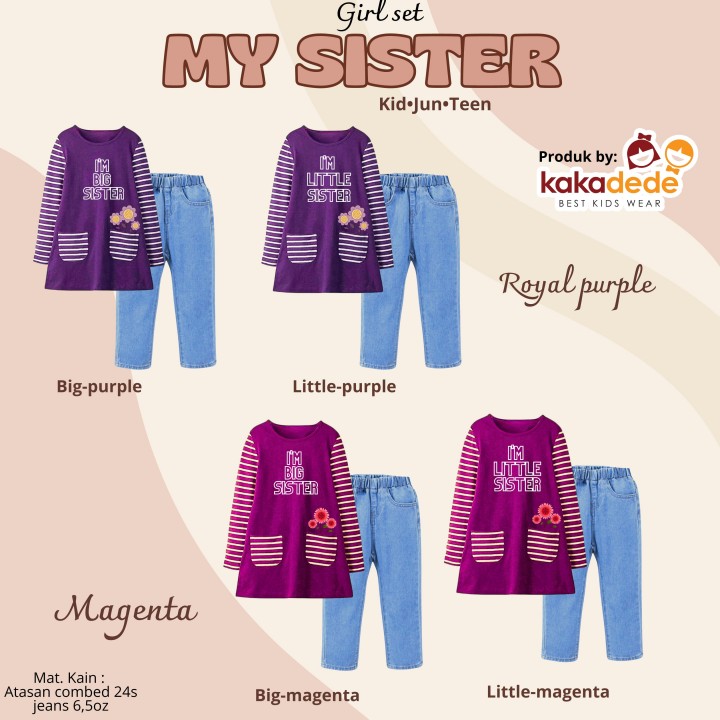 PO GIRL SET MY SISTER (KIDS) BY KAKADEDE