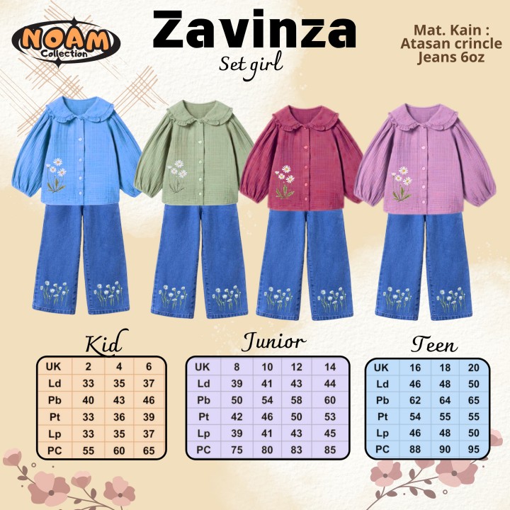 PO ZAVINZA SET GIRL (KIDS&JUN;)  BY NOAM