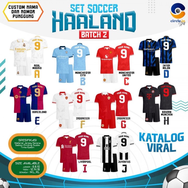 PO SET SOCCER HAALAND (JUN) BATCH 2 BY CIRCLE.IN