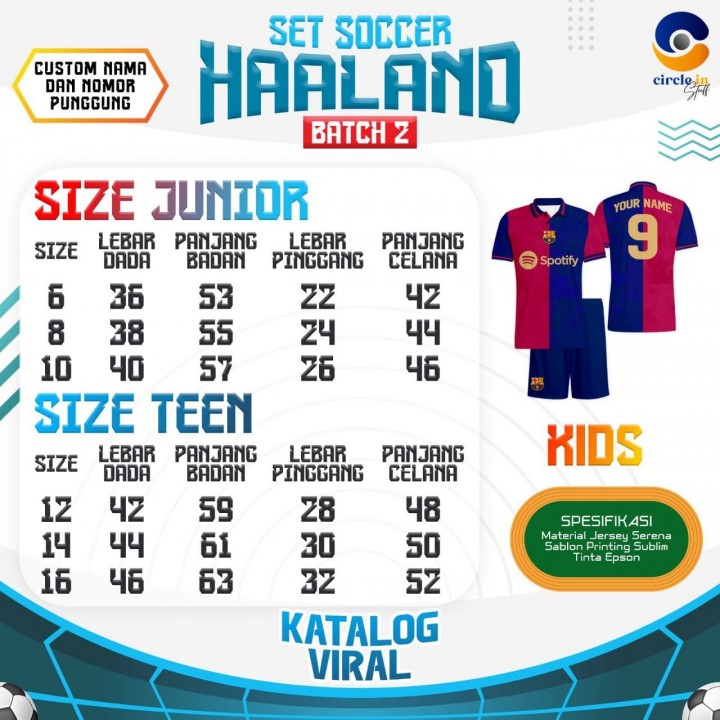 PO SET SOCCER HAALAND (JUN) BATCH 2 BY CIRCLE.IN