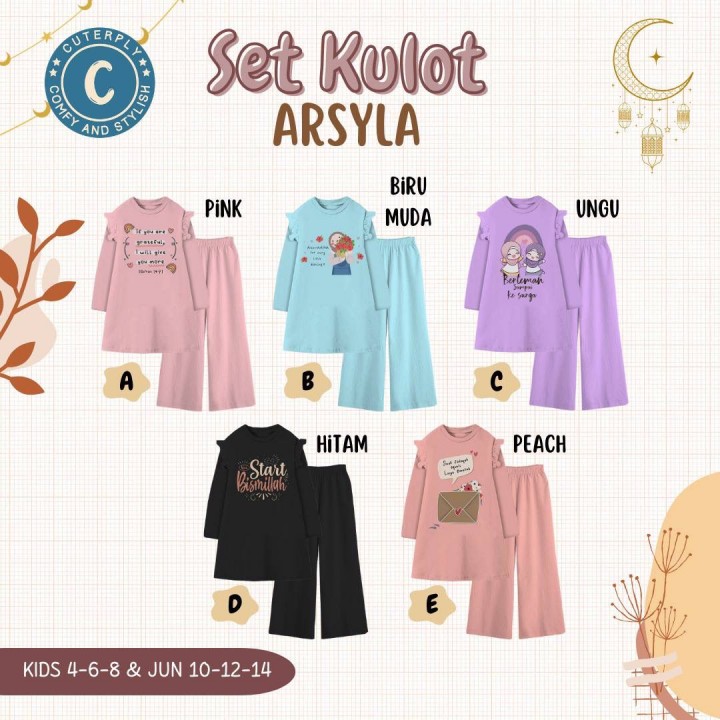 PO SET KULOT ARSYLA BY CUTERPLY