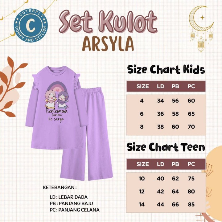 PO SET KULOT ARSYLA BY CUTERPLY