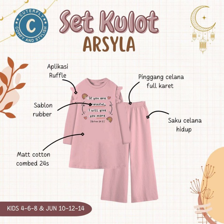 PO SET KULOT ARSYLA BY CUTERPLY