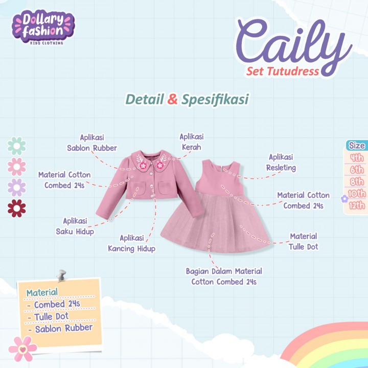 PO CAILY SET TUTUDRESS BY DOLLARY