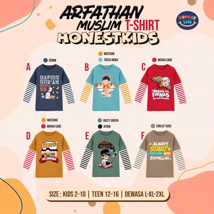 PO ARFATHAN MUSLIM T-SHIRT BY HONESTKIDS