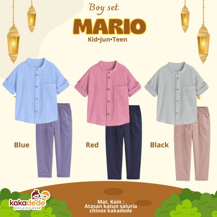 PO BOY SET MARIO (KIDS) BY KAKADEDE