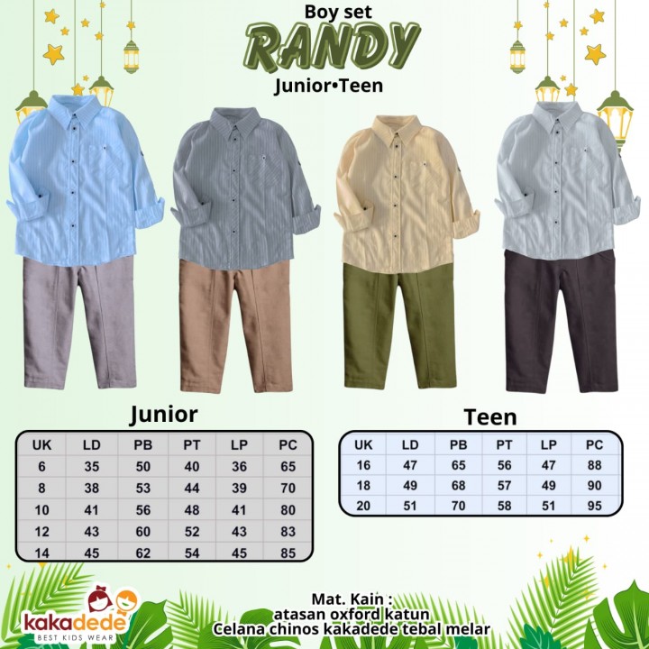 PO BOY SET RANDY (TEEN) BY KAKADEDE