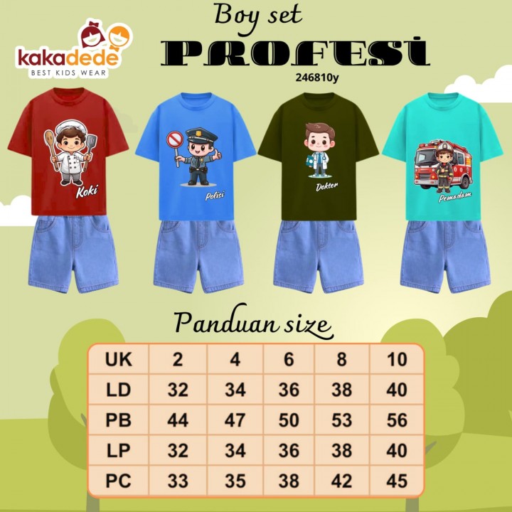 PO BOY SET PROFESI BY KAKADEDE