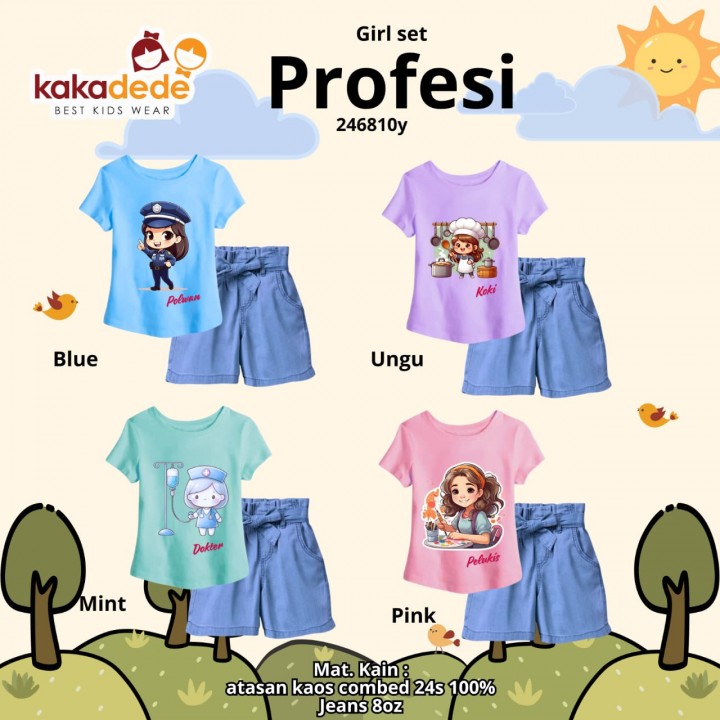 PO GIRL SET PROFESI BY KAKADEDE