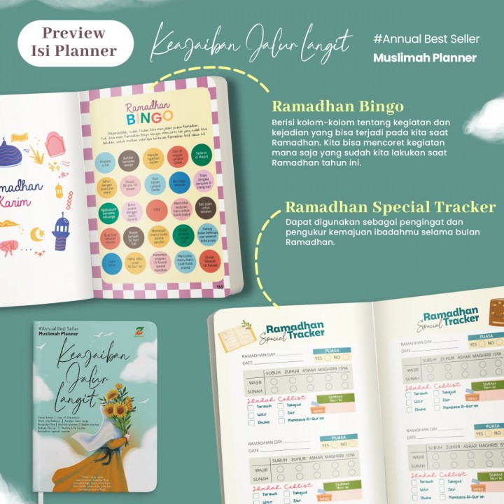 PO BUKU MUSLIMAH PLANNER TAHAP 3 BY AB STORE