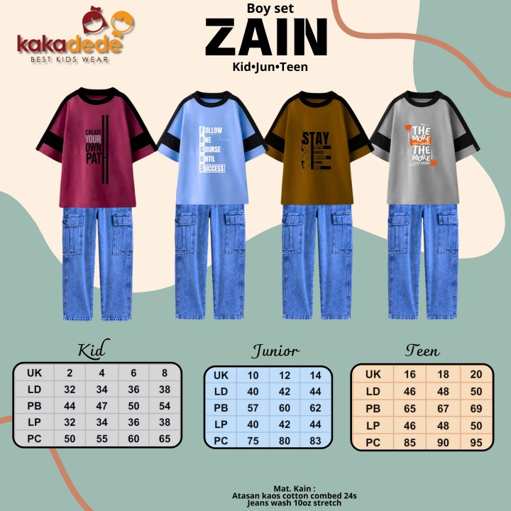 BOY SET ZAIN (TEEN) BY KAKADEDE