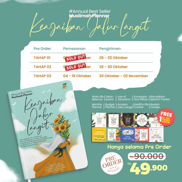 PO BUKU MUSLIMAH PLANNER TAHAP 3 BY AB STORE